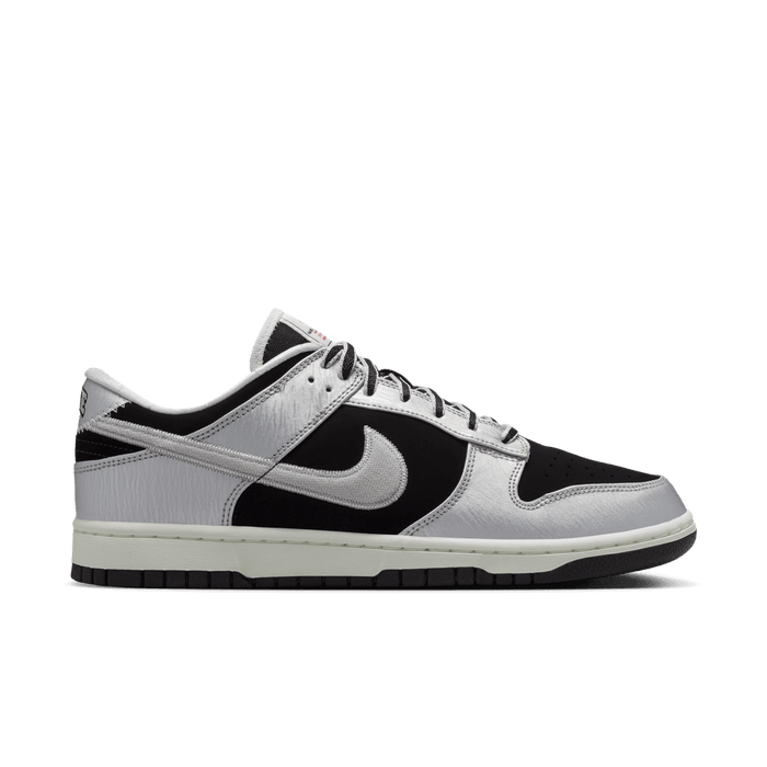 Nike Dunk Low Varsity Jacket Metallic Silver Black