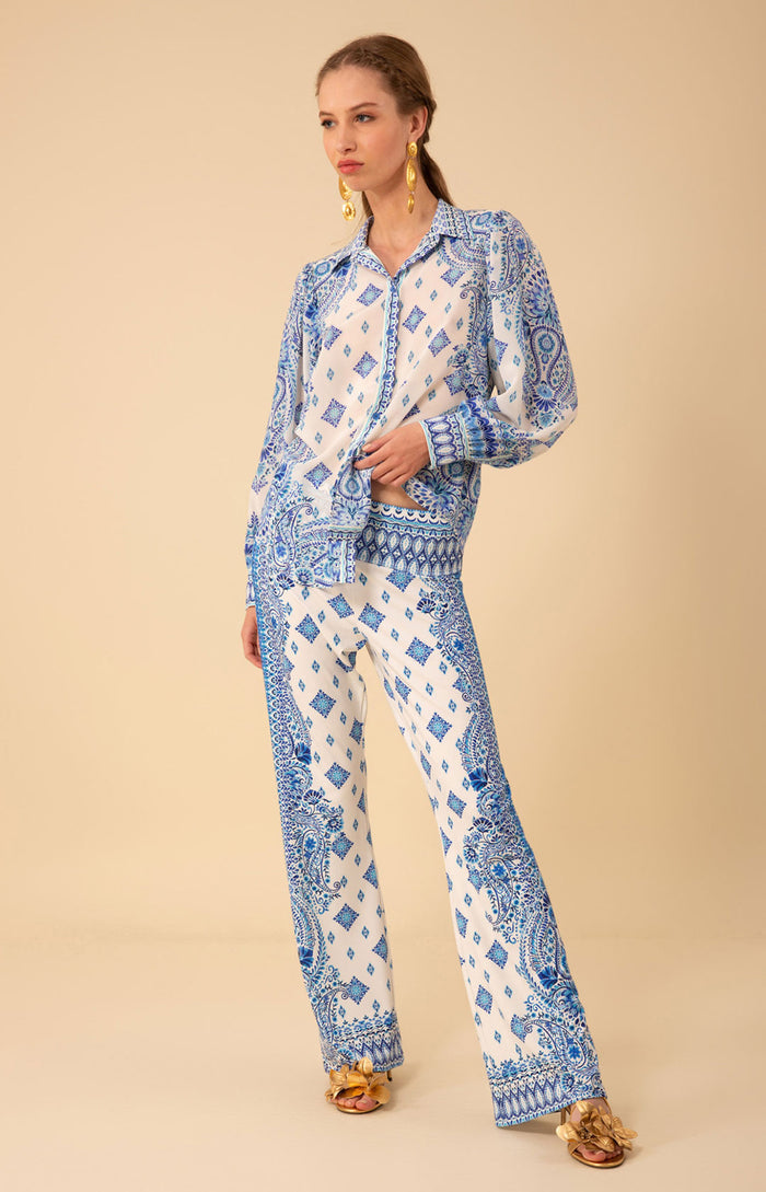Eden Silk Top, color_blue