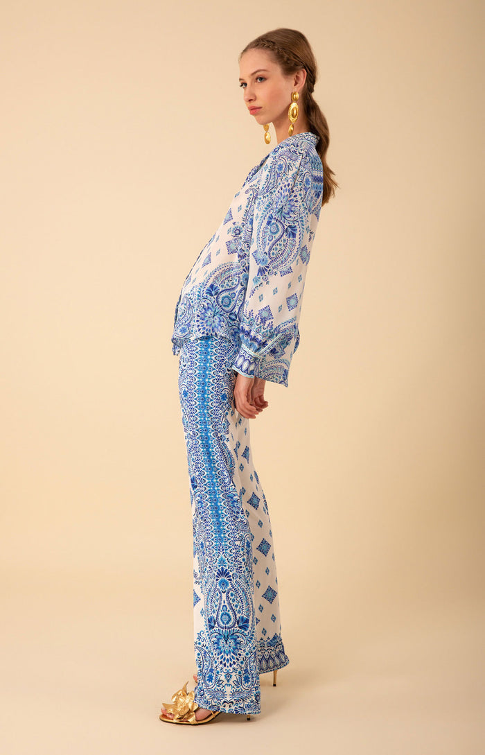 Eden Silk Top, color_blue