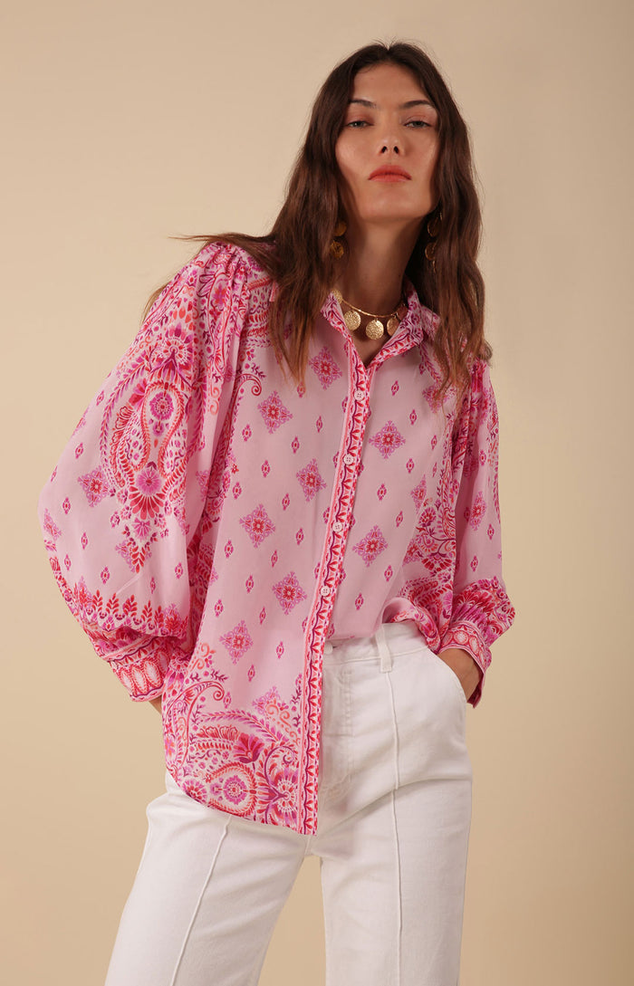 Eden Silk Top, color_pink