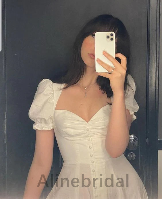 Elegant Cap Sleeves Sweetheart A-line Prom Dress, PD3572