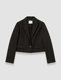 Black Elias Cotton Linen Jacket - Joseph