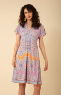 Elise Jersey Midi Dress, color_orange