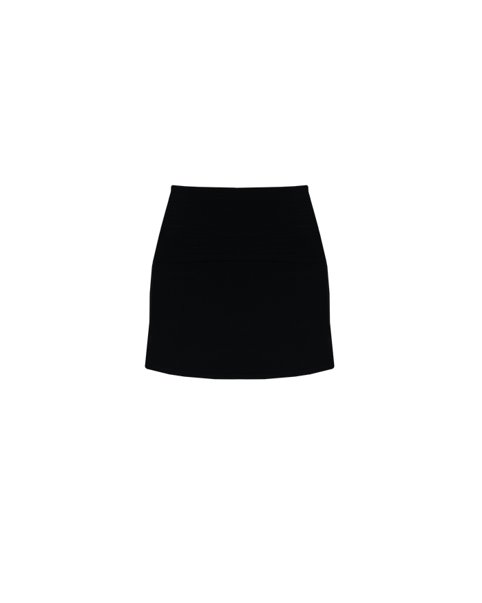 EMMA KNIT MINI SKIRT BLACK