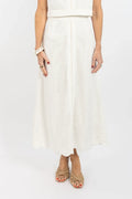Emmy Skirt - White Cutout Lace