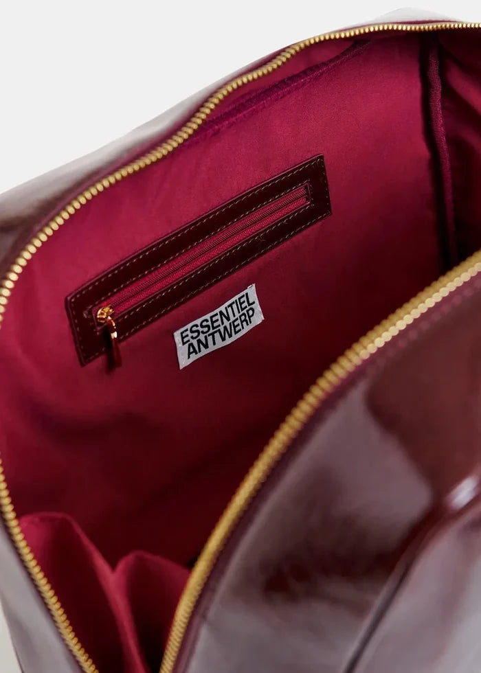 Essentiel Antwerp - Iremy Shiny Bag Burgundy Glossy - Kalifornia Jean Bar
