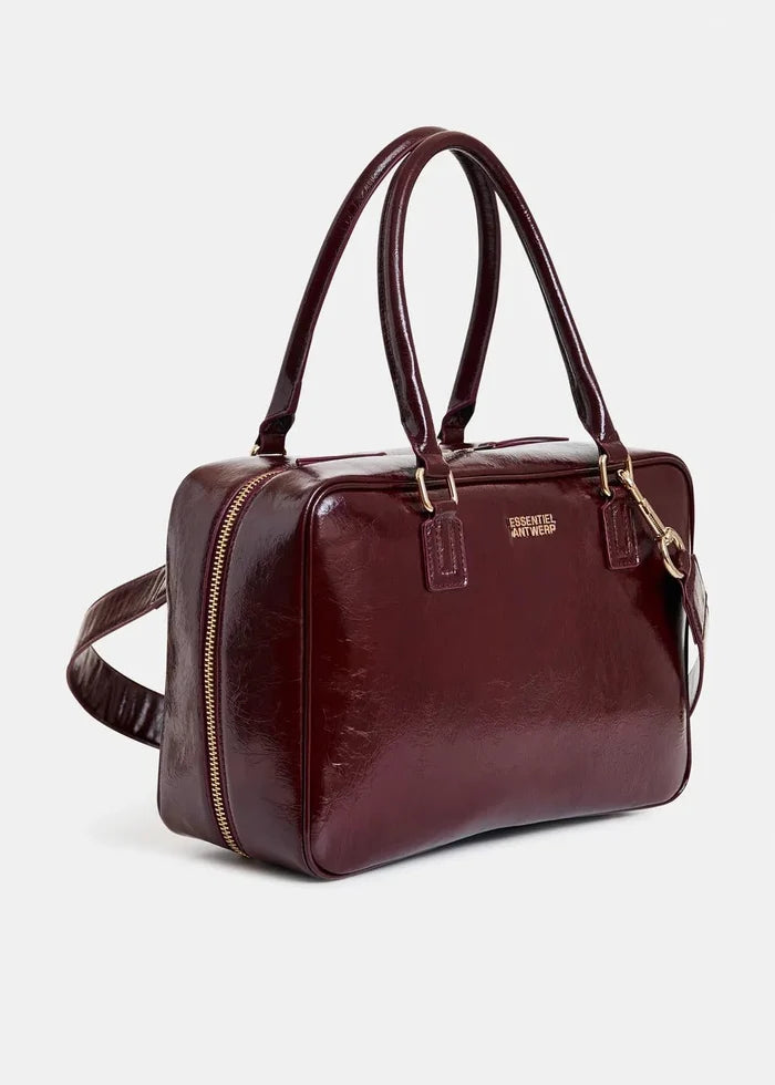 Essentiel Antwerp - Iremy Shiny Bag Burgundy Glossy - Kalifornia Jean Bar