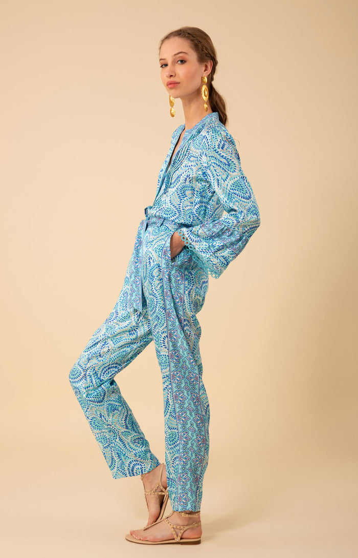Esther Twill Pant, color_blue