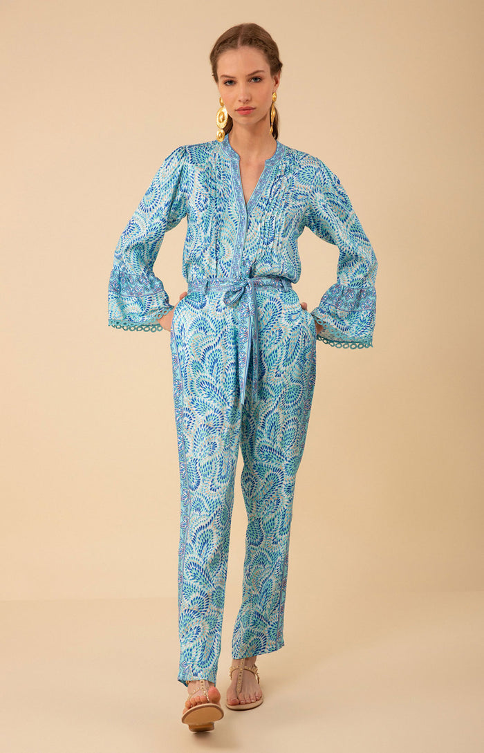 Esther Twill Pant, color_blue