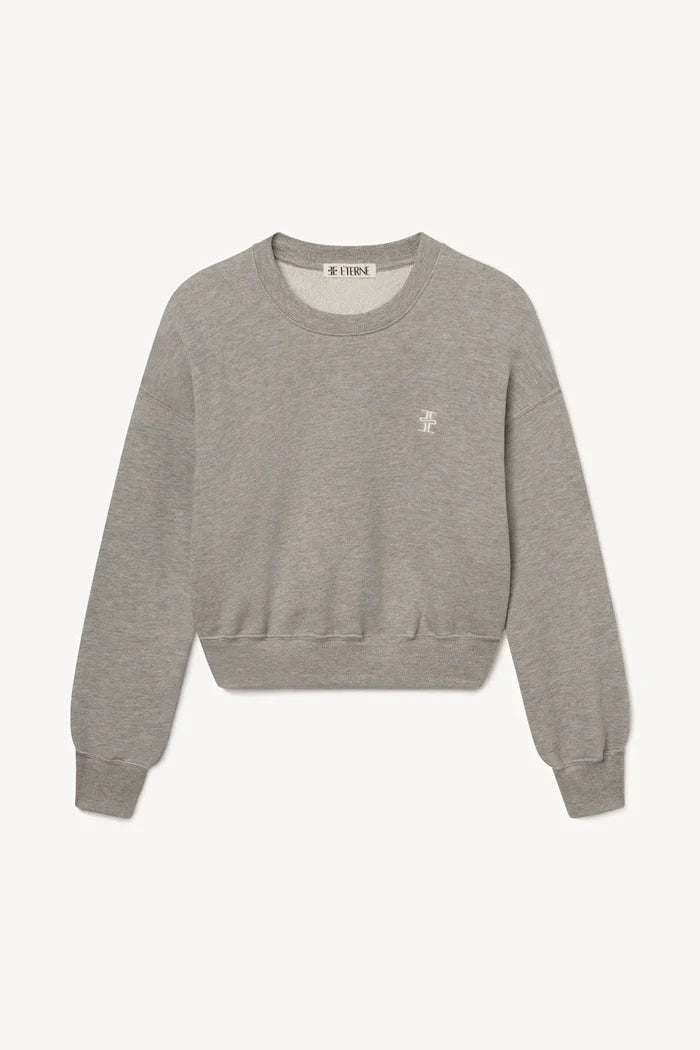 Éterne - Cropped Crewneck Heather Grey - Kalifornia Jean Bar