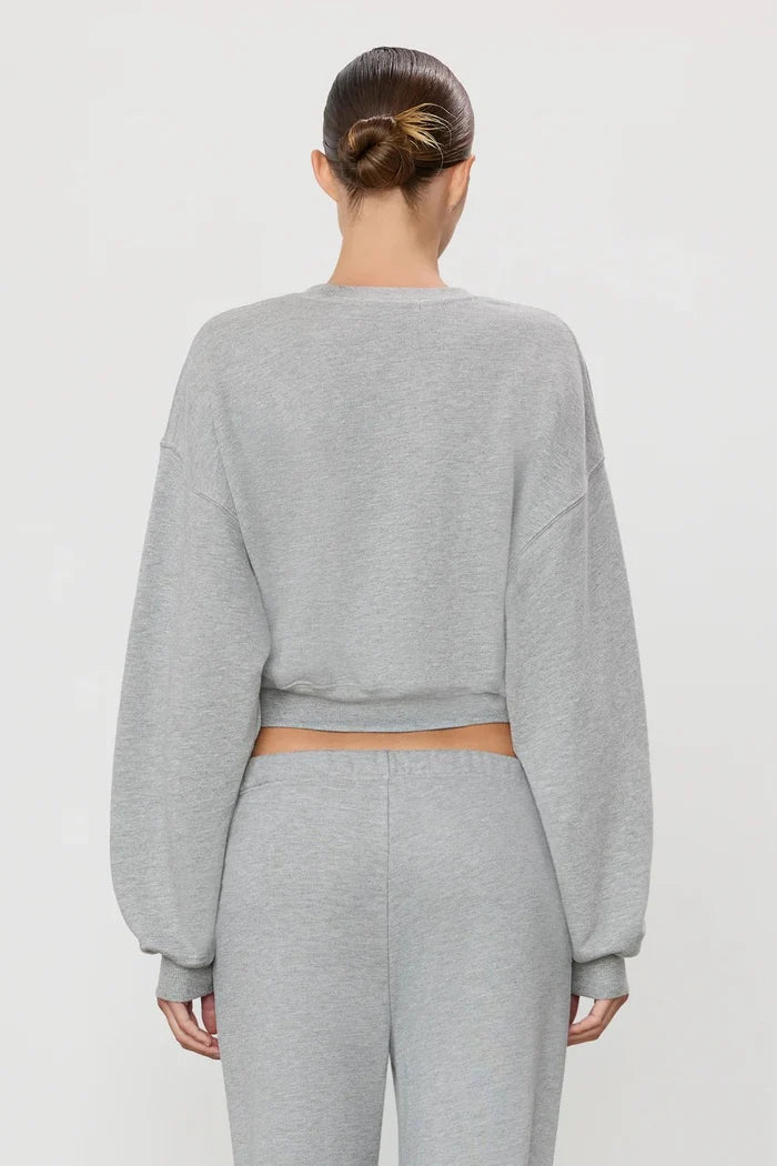 Éterne - Cropped Crewneck Heather Grey - Kalifornia Jean Bar