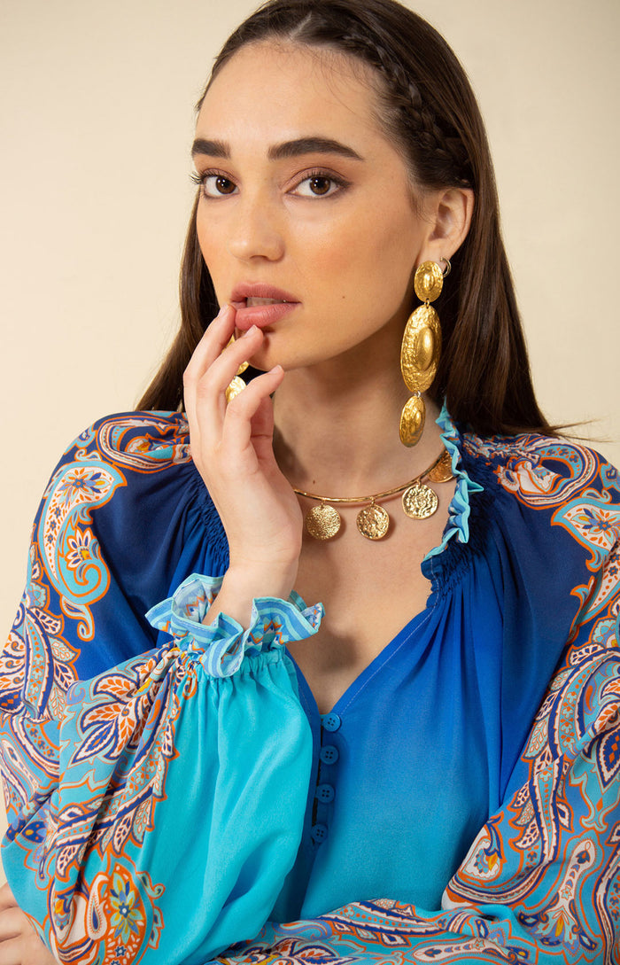 Everleigh Silk Top, color_blue