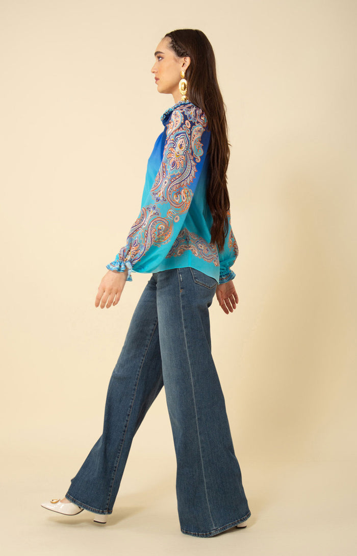 Everleigh Silk Top, color_blue