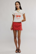 Free People Eyes On You Skort | High Risk Red