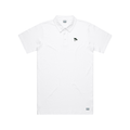 Fade Golf Co. - Flagstick Polo in White/Pine Green - Kalifornia Jean Bar