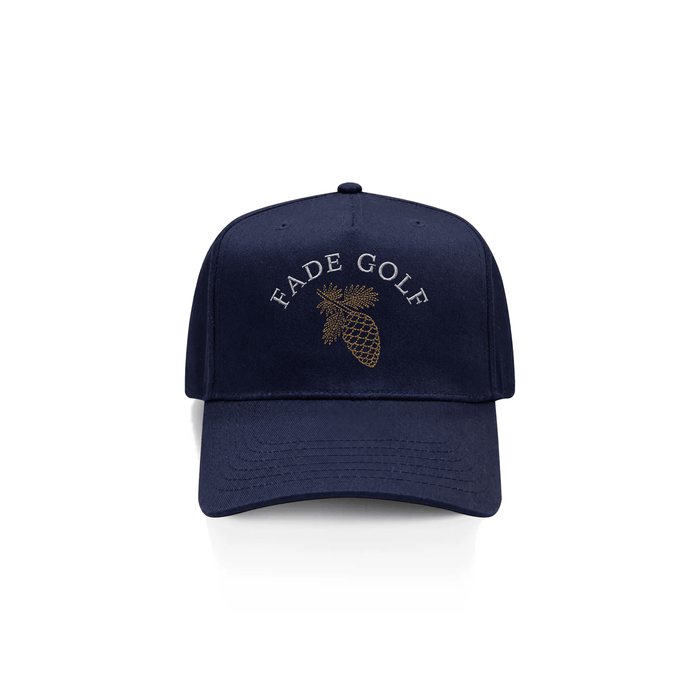 Fade Golf Co. - Ponderosa Pine Hat in Navy/Silver/Gold - Kalifornia Jean Bar