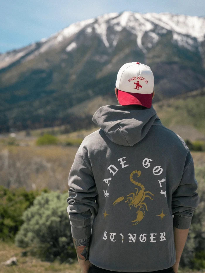 Fade Golf Co. - Stinger Hoodie in Faded Grey - Kalifornia Jean Bar