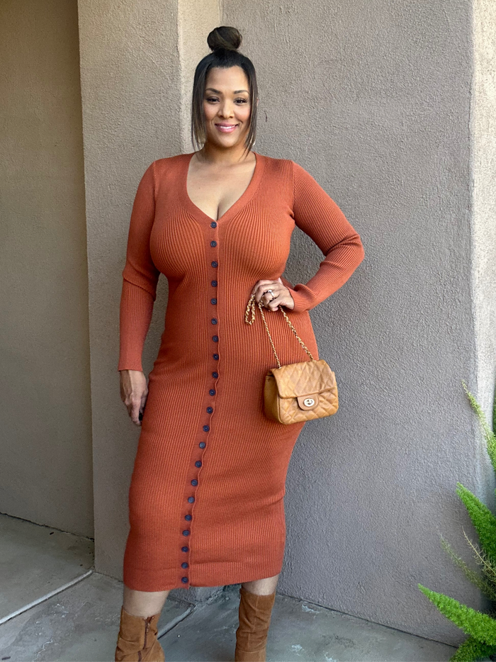 Falling for you Sweater Dress image 1