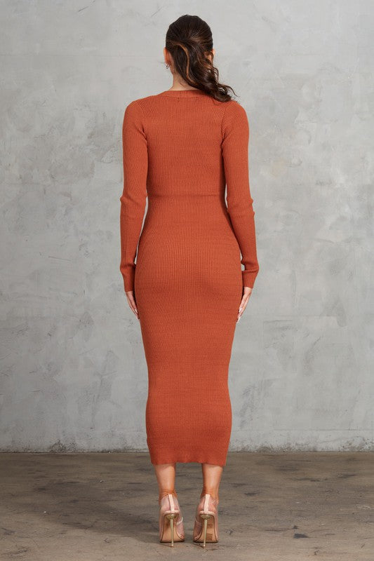Falling for you Sweater Dress image 4