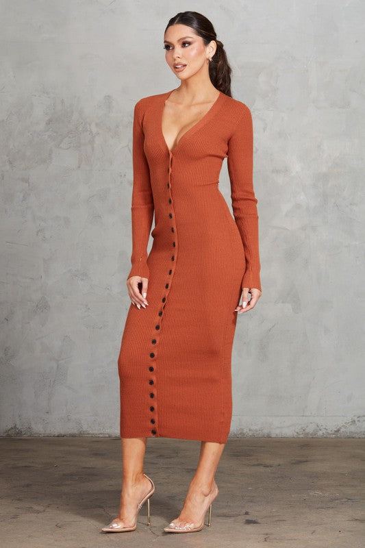 Falling for you Sweater Dress image 5
