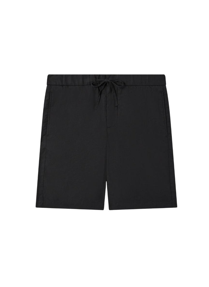 Shorts Frescobol Carioca Felipe Linen Shorts Black Apoella