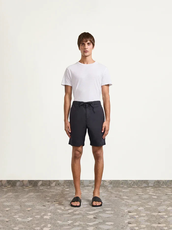 Shorts Frescobol Carioca Felipe Linen Shorts Black Apoella