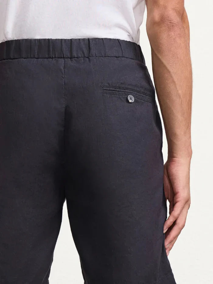Shorts Frescobol Carioca Felipe Linen Shorts Black Apoella
