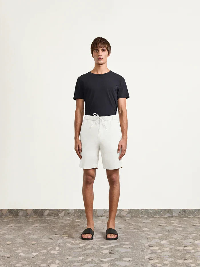 Shorts Frescobol Carioca Felipe Linen Shorts White Apoella