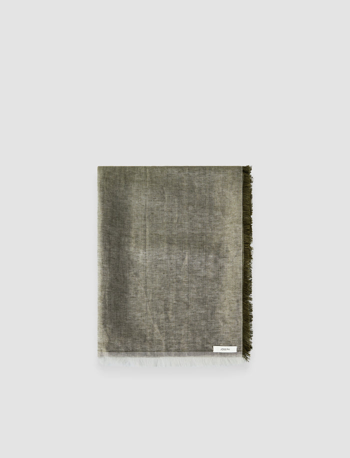 Fern Linen Blend Scarf