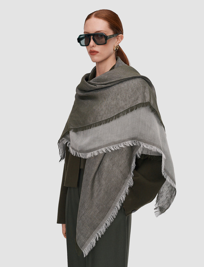Fern Linen Blend Scarf
