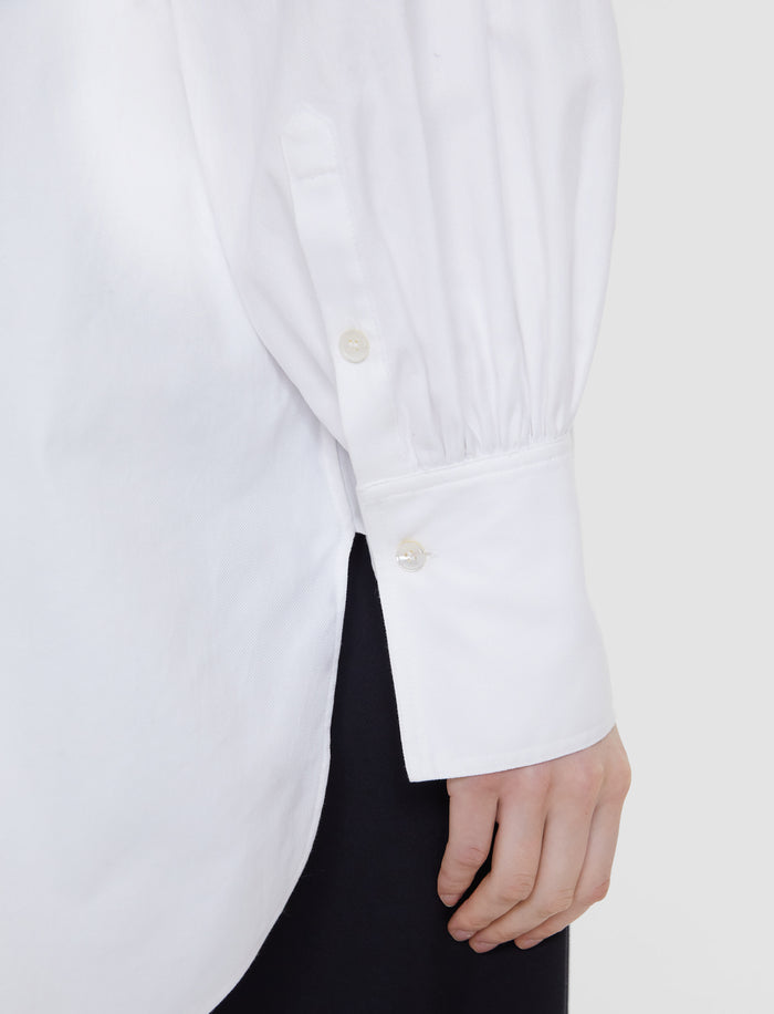 White Ferrus Tuxedo Cotton Shirt - Joseph