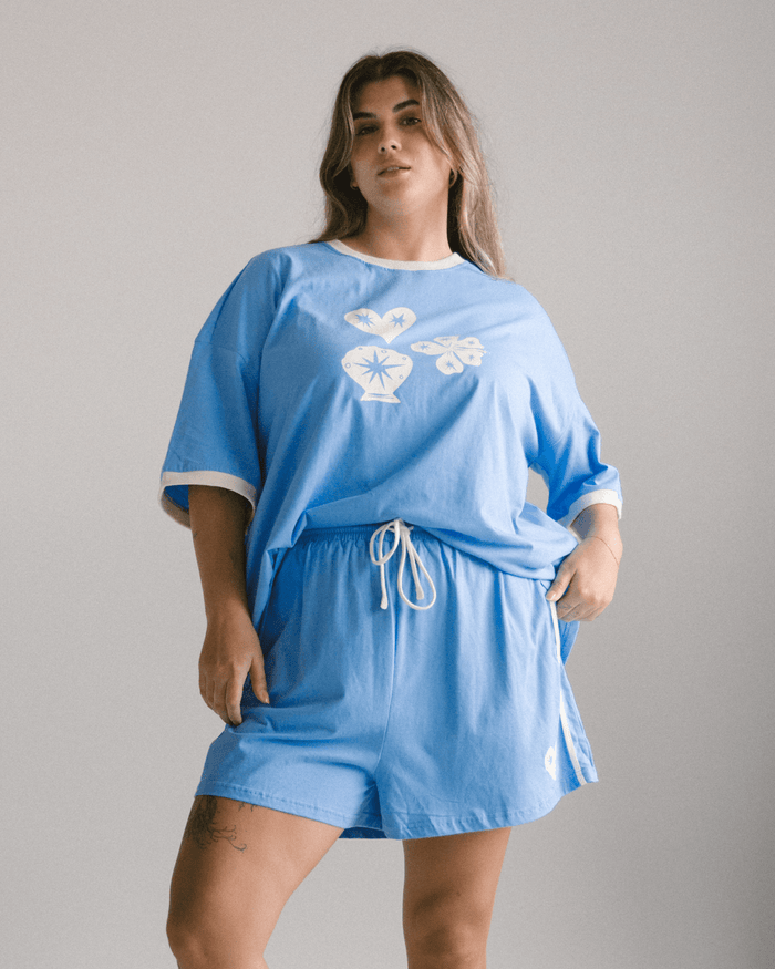 FINAL SALE | Essential Shorts | Blue Starstruck