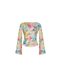 FIREBIRD CHIFFON COWL TOP LOLLY FLORAL