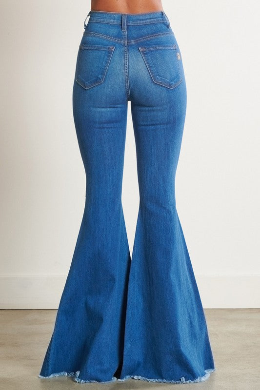Flare and Fly Distressed Jeans image 1