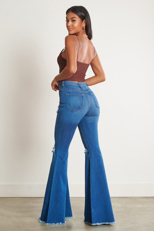 Flare and Fly Distressed Jeans image 5