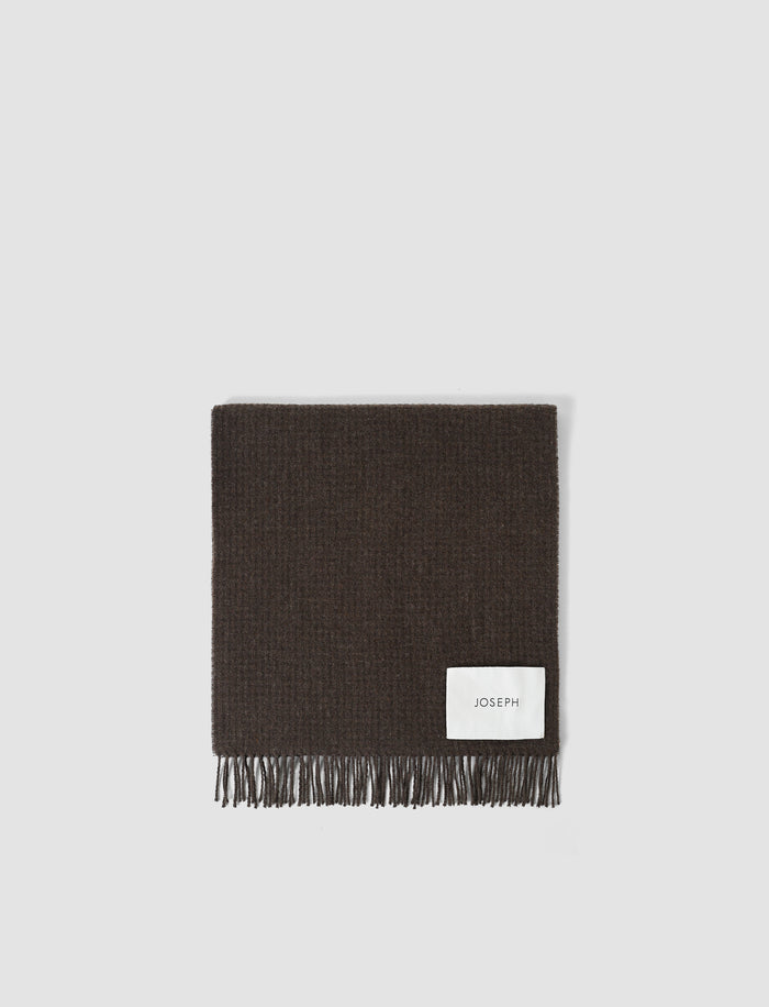 Flora Waffle Wool Scarf