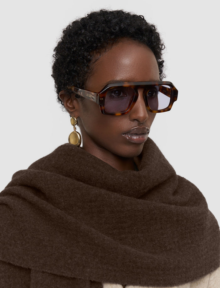 Flora Waffle Wool Scarf