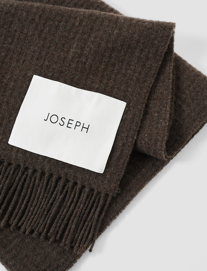 Flora Waffle Wool Scarf