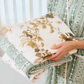 Floral Scallop Bath Towel | Leah O’Connell Vivian Magnolia