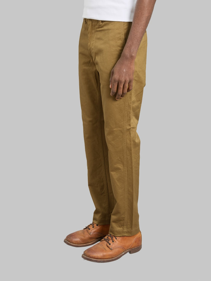 FOB Factory F0514 Narrow US Trousers Khaki side