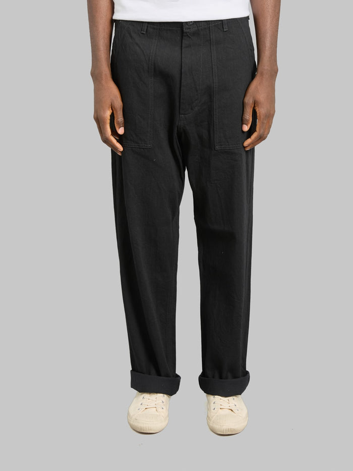 FOB Factory F0541 888 Denim Baker Pants Black rise