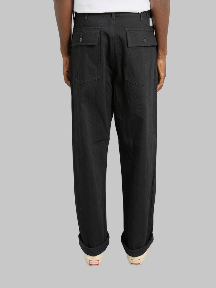FOB Factory F0541 888 Denim Baker Pants Black back rise