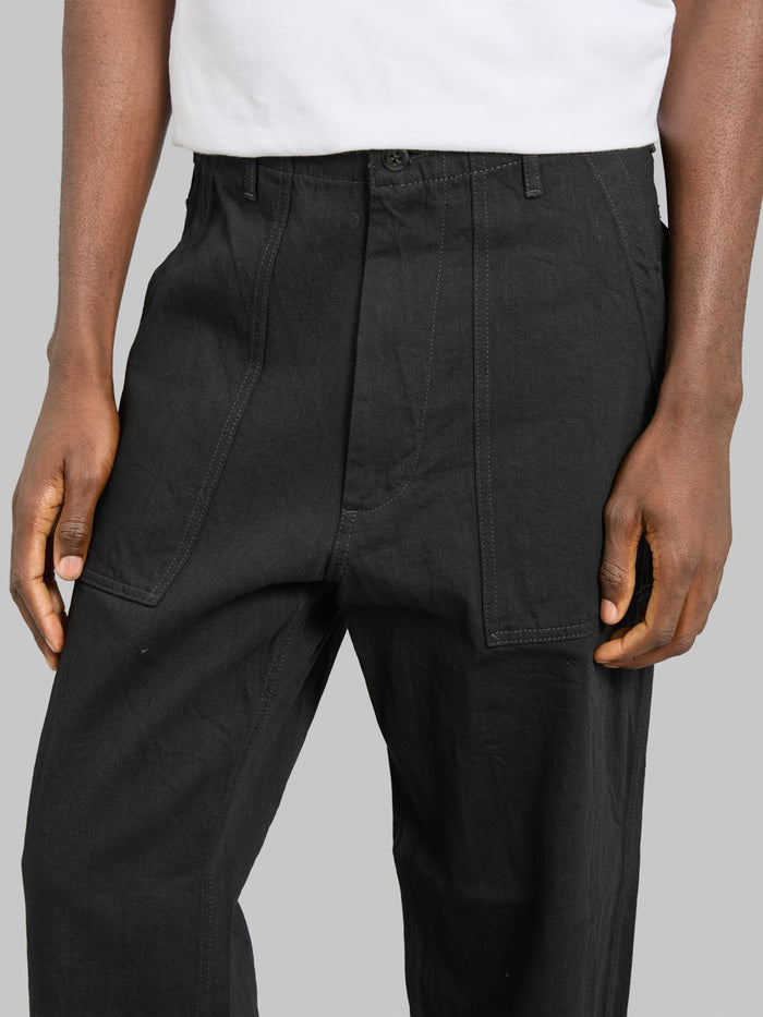 FOB Factory F0541 888 Denim Baker Pants Black inseam