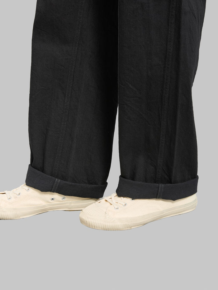 FOB Factory F0541 888 Denim Baker Pants Black weft