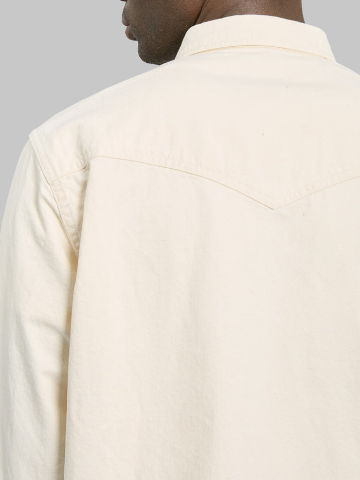 Fob Factory F3512 Western Shirt Ecru yoke