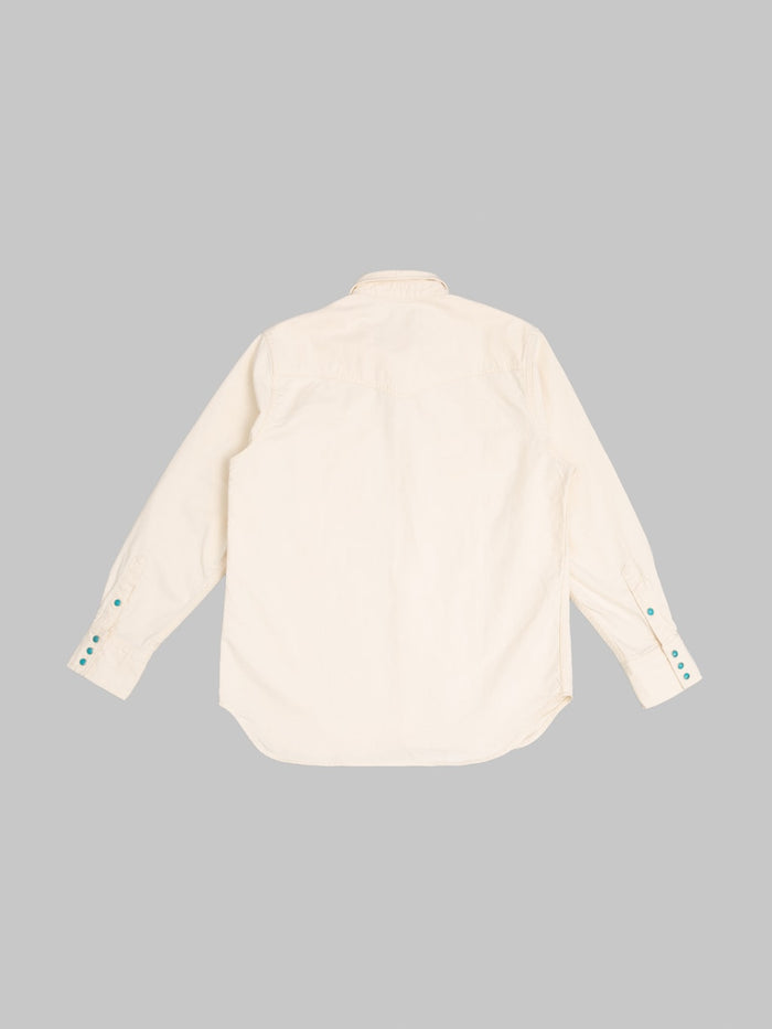 Fob Factory F3512 Western Shirt Ecru back