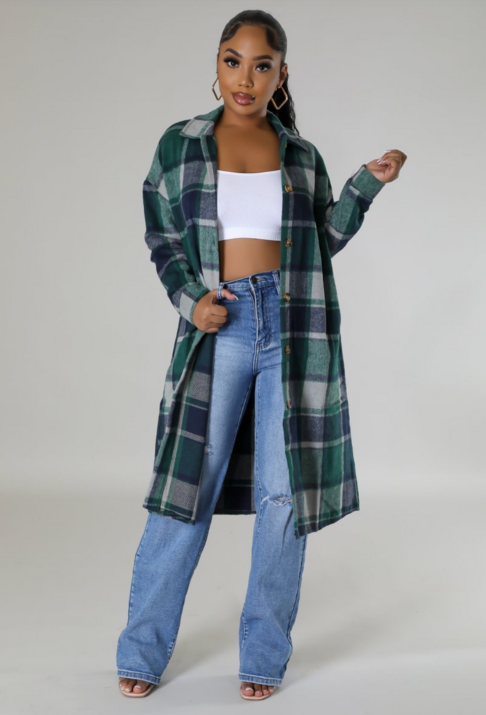 Forest Green  Shacket image 1