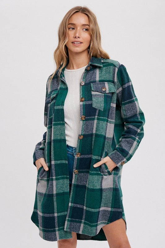 Forest Green  Shacket image 3