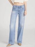 Frame - The Saturday Straight Leg in Static - Kalifornia Jean Bar