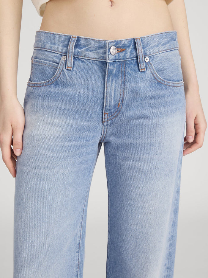 Frame - The Saturday Straight Leg in Static - Kalifornia Jean Bar